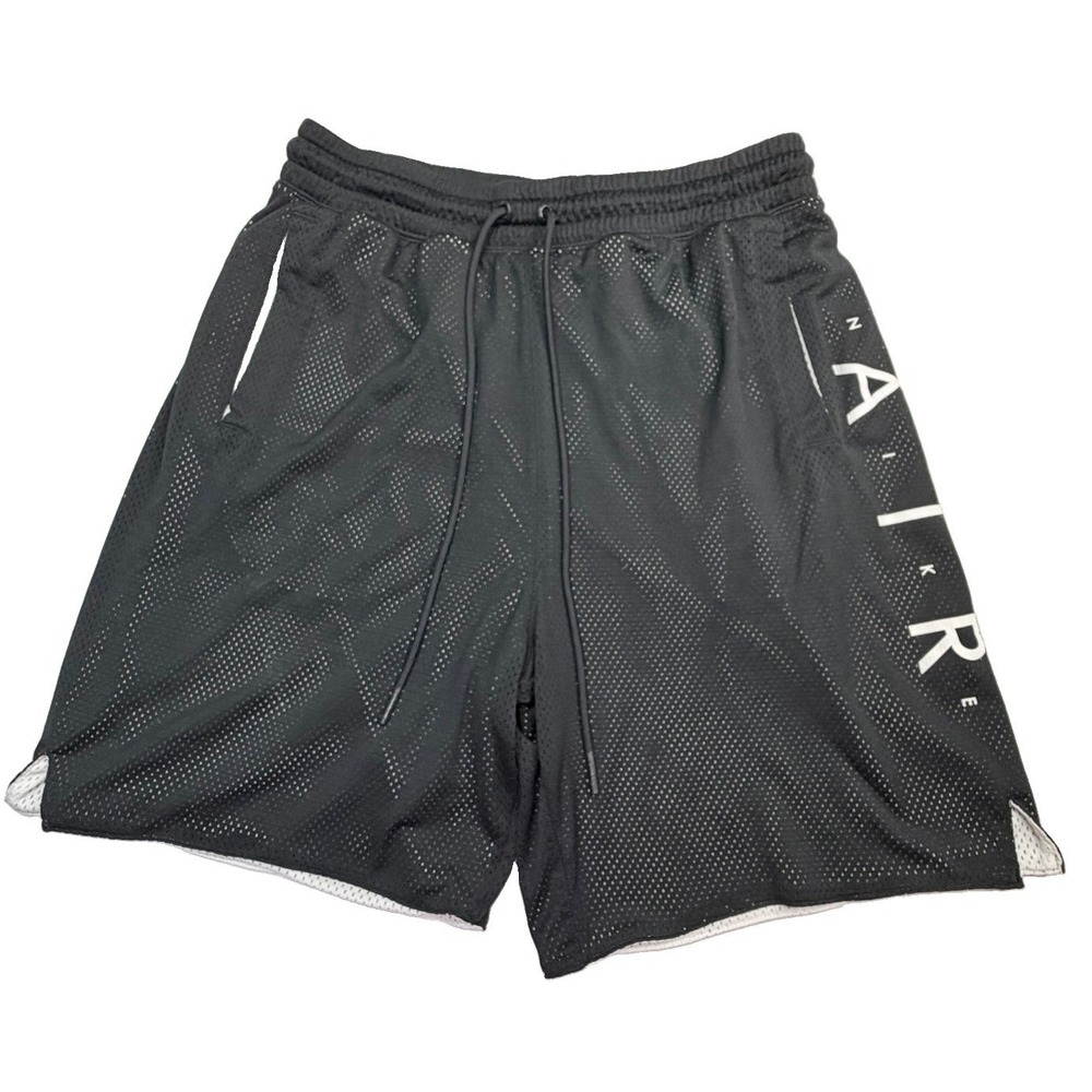 Nike‎ Sportswear Air Knit Shorts Black White Men's Large Mesh 886066-010